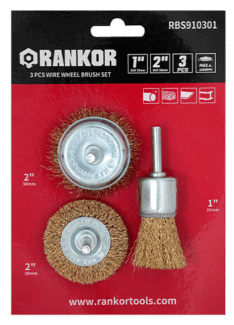 JUEGO DE CEPILLOS DE ALAMBRE D/MANO CON CABEZAL (3 PIEZA) (100000099) – RANKOR