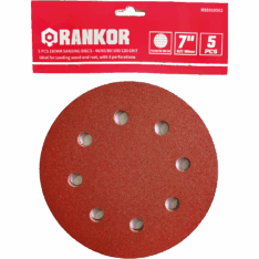 DISCO DE LIJADO DE 180MM (5UND) – GRANOS 40/60/80/120 (100000121) – RANKOR